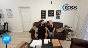 Wendy and CSS Man of Certified Security Systems unbox the new ADT+ hardware for their ADT vs DIY Systems installation in Royal Palm Beach, FL