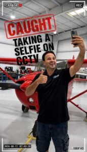 South Florida security camera installation, caught in the act — even our own team gets spotted on CCTV. See how CSS installs cameras for hangars and homes across Palm Beach County.
