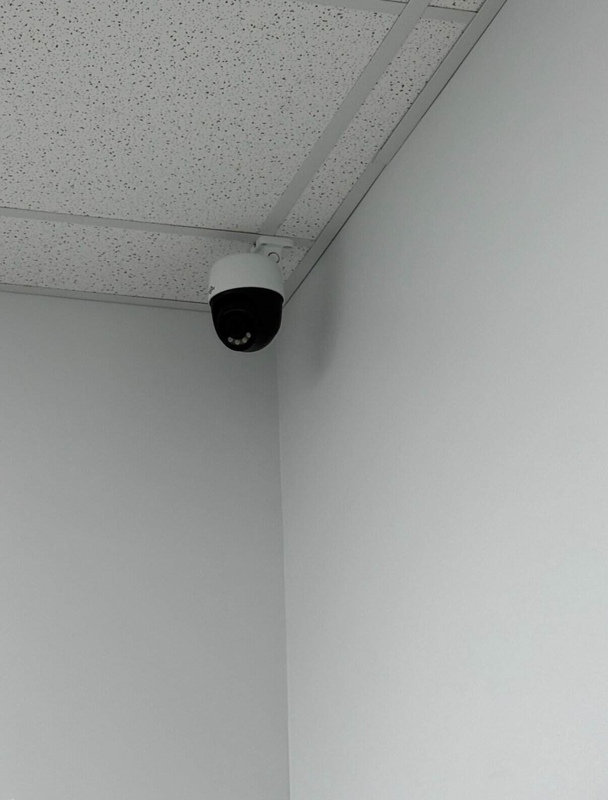 Commercial security camera installation by Certified Security Systems
